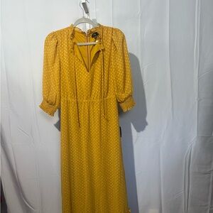 Lulus Ruffled Yellow Maxi Dress Size S